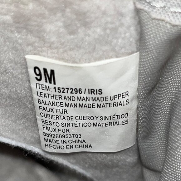 Khombu Women’s Gray Faux Fur-Lined Winter Iris Ankle Boots Size 9M - Picture 9 of 11